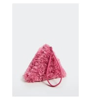 Fermuarlı Kürk Görünümlü Cüzdan (Pembe)