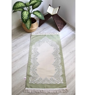 Astarlı Lüks Çeyizlik Seccade S1022 Yeşil
