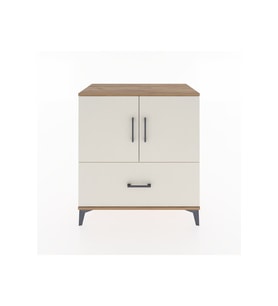 Hyperion Şifonyer 2 Raflı Tek Çekmeceli 2 Kapaklı 88x44x96 Çam-Aytaşı