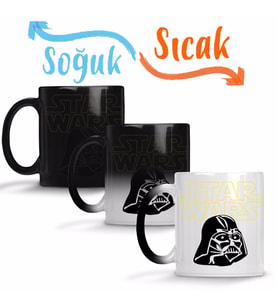 Star Wars - Darth Vader Sihirli Kupa Bardak Porselen