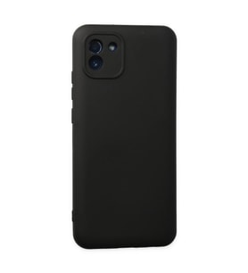 Samsung Galaxy A03 Kılıf Nano İçi Kadife Silikon - Siyah