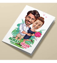 Kişiye Özel Seni Her Zaman Seveceğim Karikatürlü Tebrik Kartı