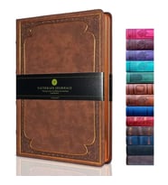 VICTORIA'S JOURNALS 1177 VINTAGE OLD BOOK MAT KAHVERENGİ 14X20cm 128YP. ÇİZGİSİZ DEFTER