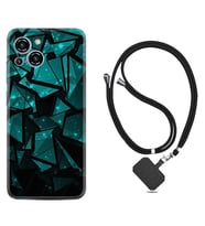 Reeder S23 Max Pro Kılıf Resimli Boyun Askılı İpli Desenli Silikon Green Prizmas 1348