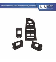 Bmw E90+LCI Cam Düğme Çerçeve Seti Siyah 2005-2012