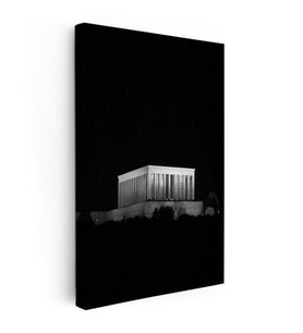 Kanvas Tablo Anıtkabir Karanlık Silüet Atatürk Tablosu Ev Ofis Duvar Dekoru