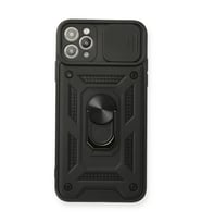 İphone 11 Pars Lens Yüzüklü - Siyah
