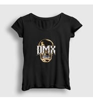 Presmono Kadın Siyah Skull Dmx T-Shirt 225628tt