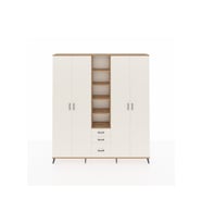 Arges Gardrop 17 Raflı 3 Çekmeceli 4 Kapaklı 220x30x243 Çam-Aytaşı