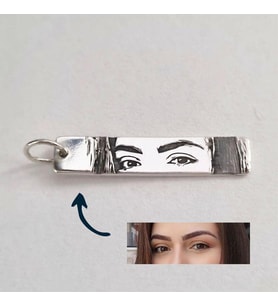 kişiye özel baskılı kolye ucu