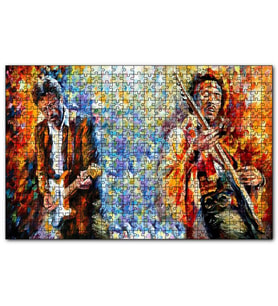 Cakapuzzle Eric Clapton Leonid Afremov Yağlıboya  Puzzle Yapboz MDF (Ahşap) (120 Parça)