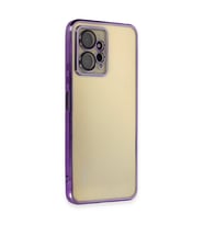 Redmi Note 12 4G Kılıf Lensli Silikon - Mor