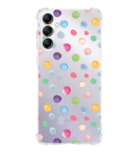 PrintiFy Samsung Galaxy A14 Uyumlu Water Color 6 Baskılı Şeffaf Köşe Korumalı Antişok Kılıf