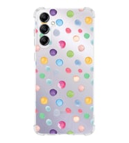 PrintiFy Samsung Galaxy A14 Uyumlu Water Color 6 Baskılı Şeffaf Köşe Korumalı Antişok Kılıf