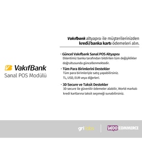 WooCommerce / Wordpress - Vakıfbank Sanal POS Modülü