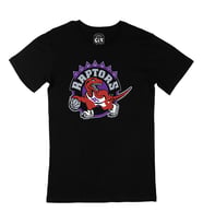 Toronto Raptors Logolu Siyah Tişört