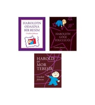 Harold'ın Odasına Bir Resim + Harold'ın Göğe Yolculuğu + Harold Ve Mor Tebeşir- 3 Kitap Set