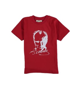 Atatürk Baskılı Imzalı Tişörtler (5-12 Yaş)