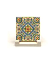 İtalyan Deseni Baskılı Taş Masaüstlük 10X10