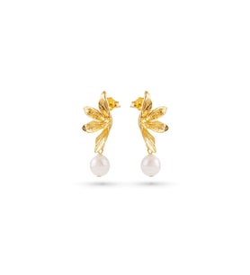 Fiora İnci Küpe - Gold