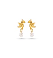 Fiora İnci Küpe - Gold