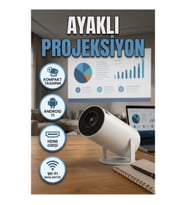 HY-300 Taşınabilir Akıllı Projektör Android 11.0 120 ANSI Lümen 720P Ev Sinema Cihazı