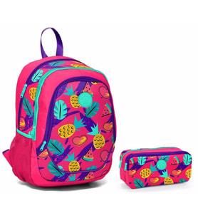 Yaygan Kids İlkokul Çantası ve Kalemlik Seti - Ananas