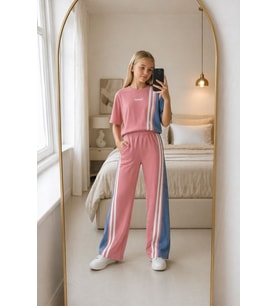 Perfect Oversize Kot Kız Çocuk Takım - 5/14 Yaş - 31726