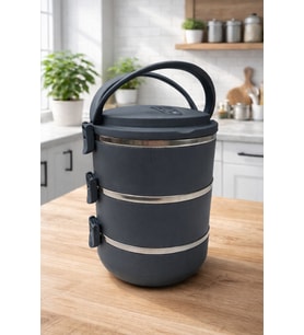 3 Katlı Sızdırmaz Yemek Termosu 1,80 LT