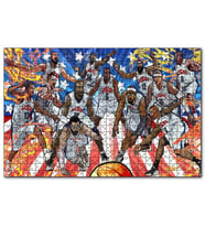 Cakapuzzle NBA Rüya Takımı Çizim  Puzzle Yapboz MDF (Ahşap) (120 Parça)