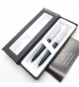 Sheaffer Sentinel Siyah 07mm Versatil Uçlu Kalem + Tükenmez Kalem Set  İsme Özel Kalem
