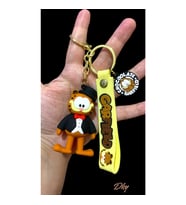 SİLİKON 3D GARFİELD ANAHTARLIK ÇANTA SÜSÜ