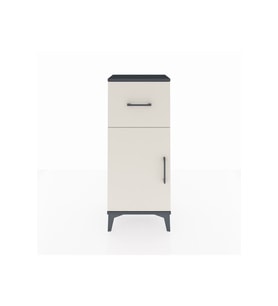 Arges Komodin Tek Raflı Tek Çekmeceli Tek Kapaklı 44x30x106 Antrasit-Aytaşı