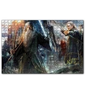 Cakapuzzle Aragorn Frodo Baggins Gandalf Gimli Leolas Puzzle Yapboz MDF (Ahşap) (120 Parça)