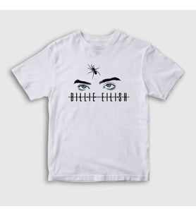 Presmono Unisex Çocuk Beyaz Spider Billie Eilish T-Shirt 154882tt