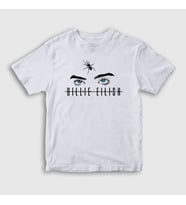 Presmono Unisex Çocuk Beyaz Spider Billie Eilish T-Shirt 154882tt