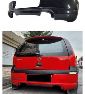 🚘 Opel Corsa C Arka Ek (Makyajsız) – Dayanıklı Plastik, Sportif Tasarım  Uyumlu Parça (Standart)