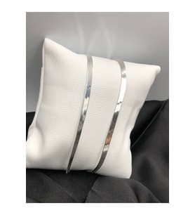 Gümüş Kolye - Italyan Yatsı Zincir Beyaz Renk 3mm