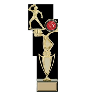 ODAK KUPA - Figürlü Kupalar - Masa Tenisi Kadın Figürlü Kupalar FG-043 C - 39 cm