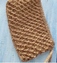 Kağıt ip , Elörgüsü, Portföy, Clutch (Bej)