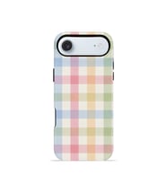 iPhone 17 Air Vorian Çift Katmanlı Kılıf Pastel Gingham