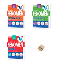 Fenomen 7. Sınıf Maarif A Serisi Matematik Fen Bilimleri ve Türkçe 3lü Set Soru Bankası + Telefon Standı