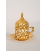 TEK ADET HEDİYE GÜMÜŞ FİNCAN (Gold)