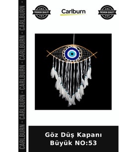 Özel Üretim Dekoratif Duvar Süsü Bohem El Yapımı Hediye Aksesuar Göz Düş Kapanı Büyük NO:53