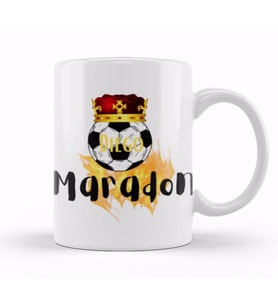 Diego Armando Maradona Kupa Bardak Porselen