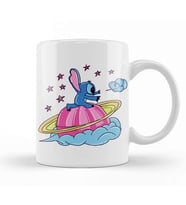 Stitch in Space Kupa Bardak Porselen