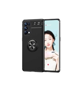Oppo Reno 5 Pro 5G Uyumlu Kılıf Zore Ravel Silikon Kapak (Siyah)