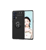 Oppo Reno 5 Pro 5G Uyumlu Kılıf Zore Ravel Silikon Kapak (Siyah)