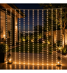 YUKSEK KALİTE SALKIM LED IŞIK 3 METRE 20 CM X 2 METRE 80 CM 12 DALLI GÜN IŞIĞI YILBAŞI NOEL IŞIĞI