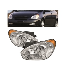 Hyundai Accent Era Sarı Elektırıklı Far Sağ-Sol Set 2007-2009